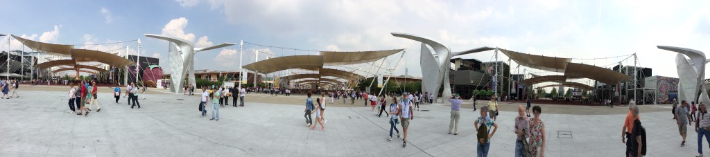 Place centrale de l'expo milan