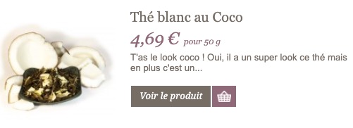 thé blanc au coco