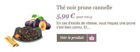 thé prune cannelle