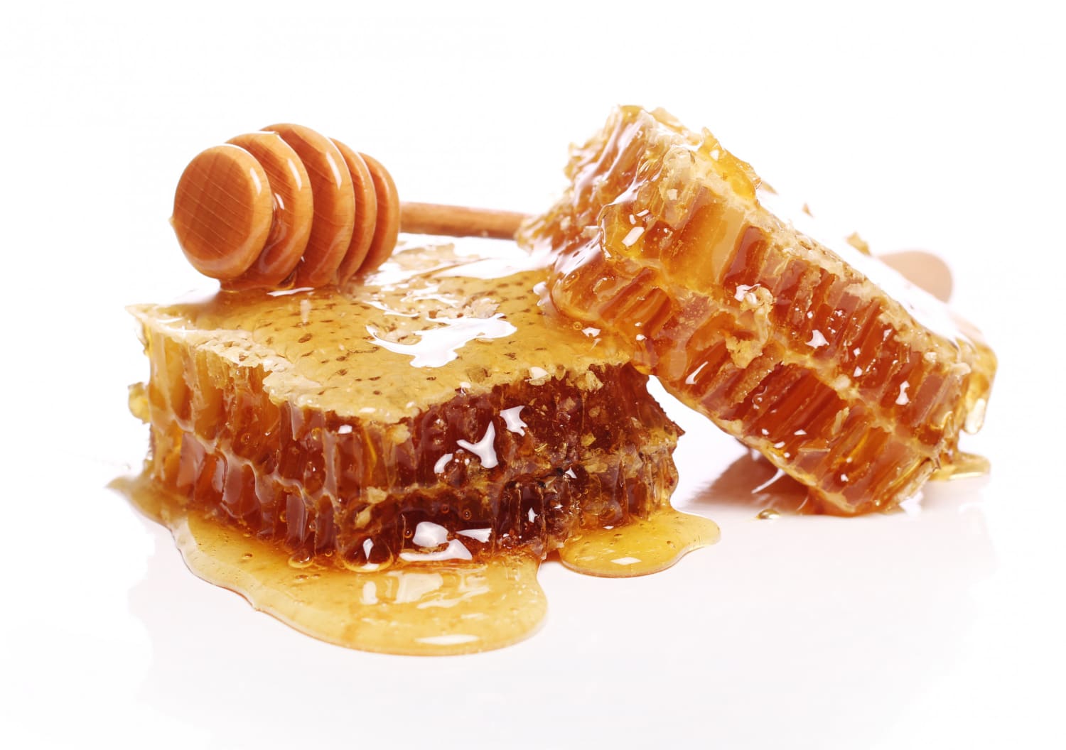 rayons de miel avec cuillère