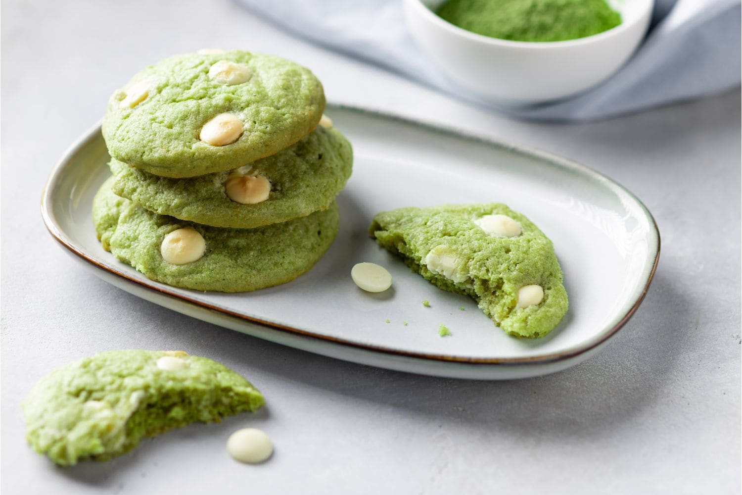 Cookies au thé vert matcha