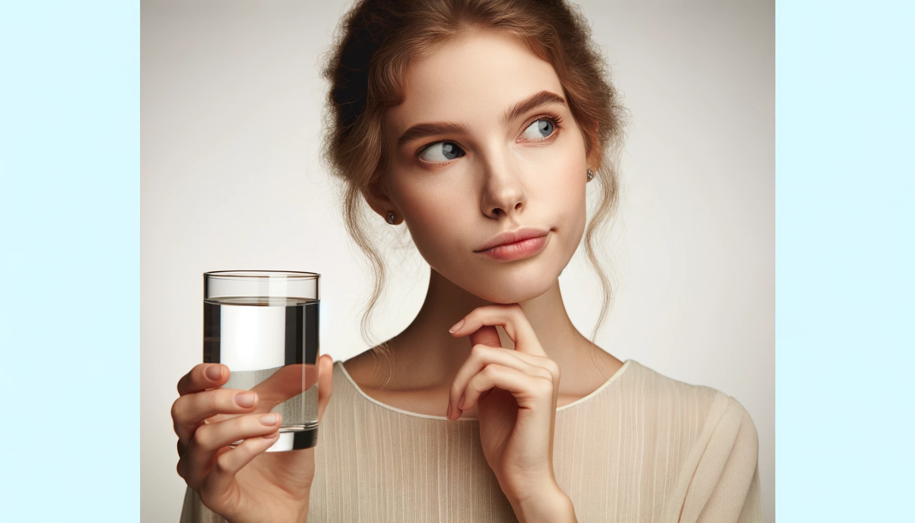 jeune femme se demande combien d'eau boire chaque jour