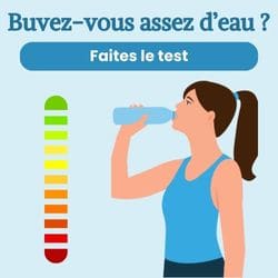 Test pour savoir si vous buvez assez d'eau