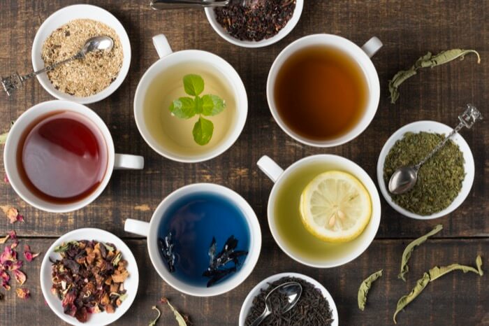 Différents types de thés