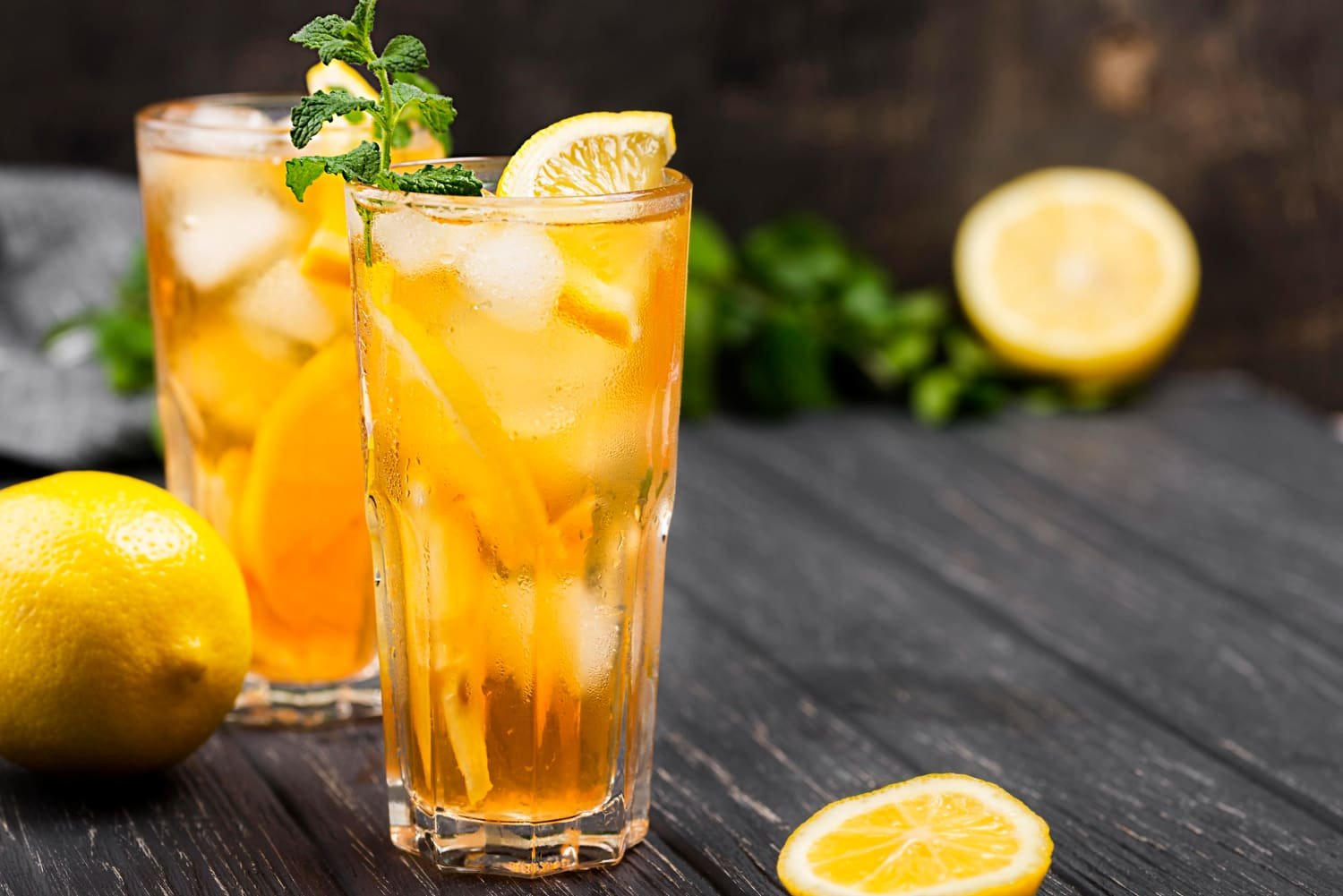 thé glacé à la menthe