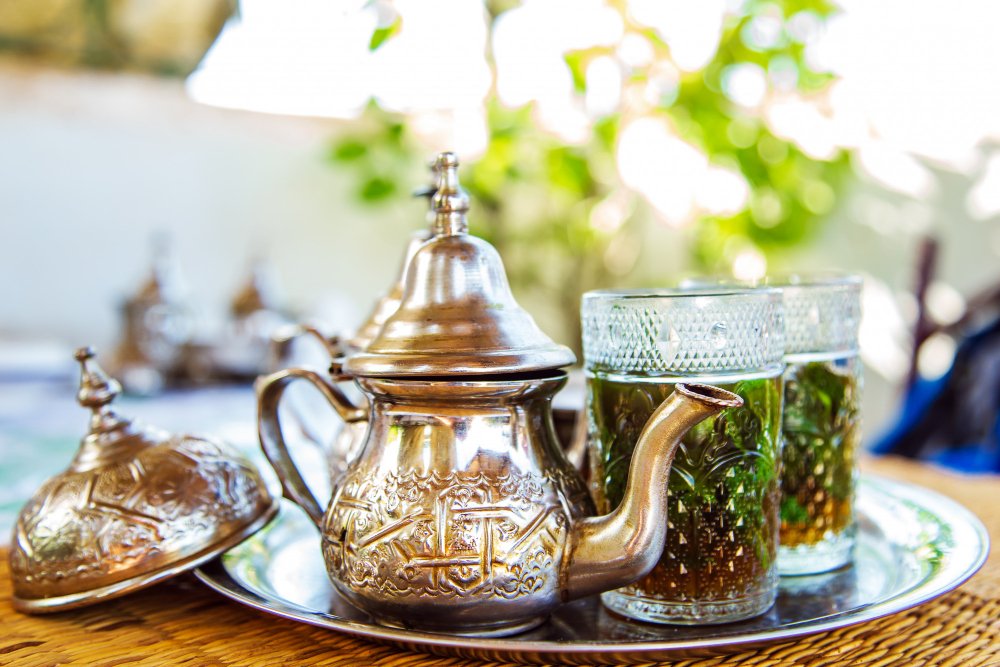 thé vert à la menthe oriental
