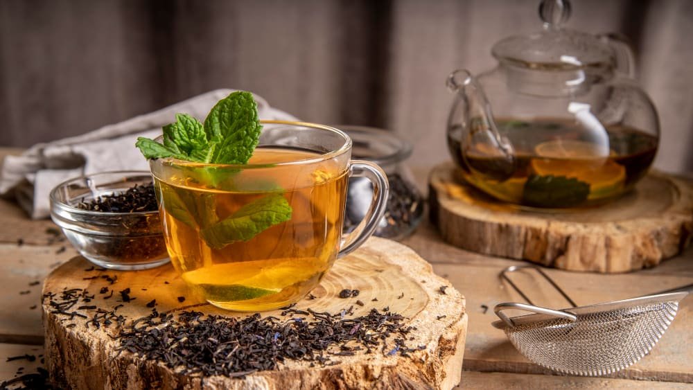 tasse de thé marocain à la menthe