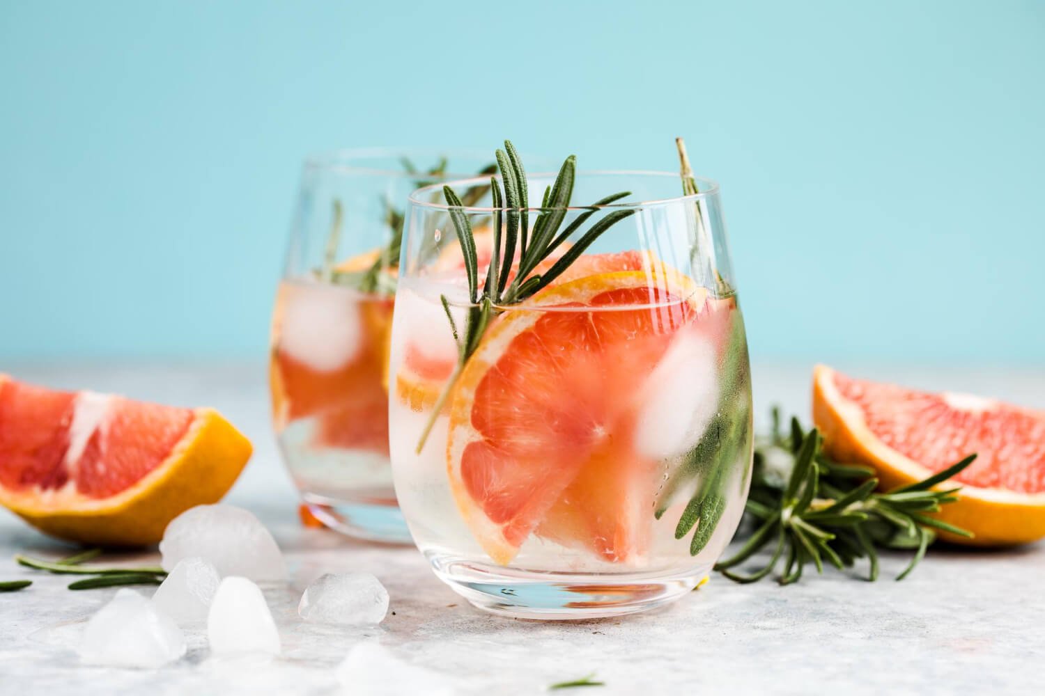 eau aromatisée sans sucre à la pamplemousse