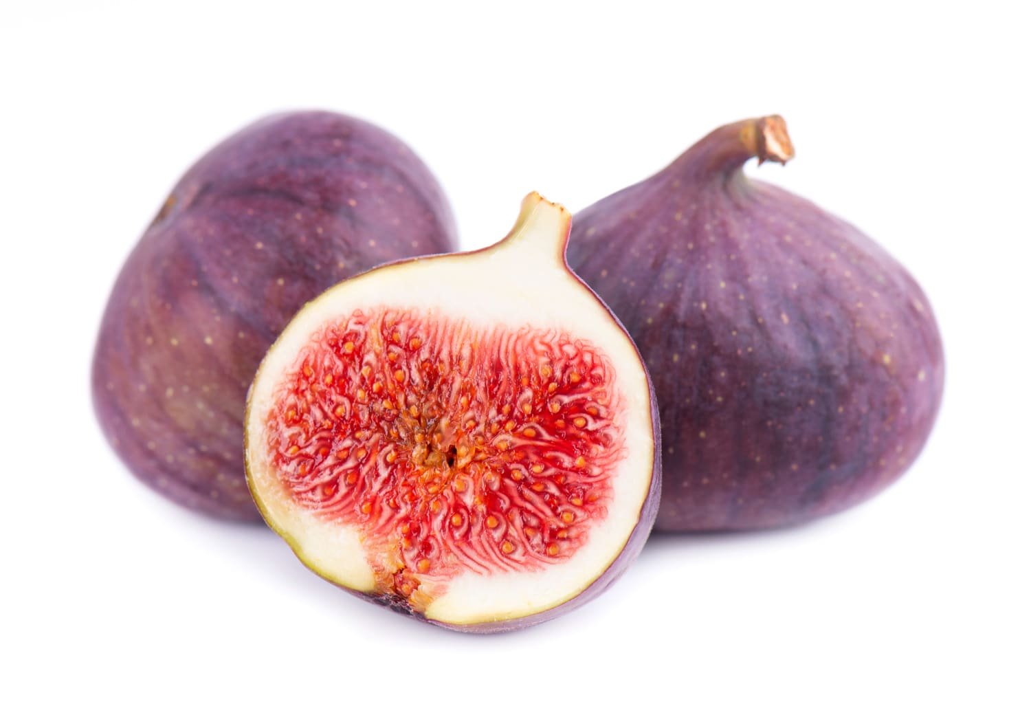 figues sur fond blanc