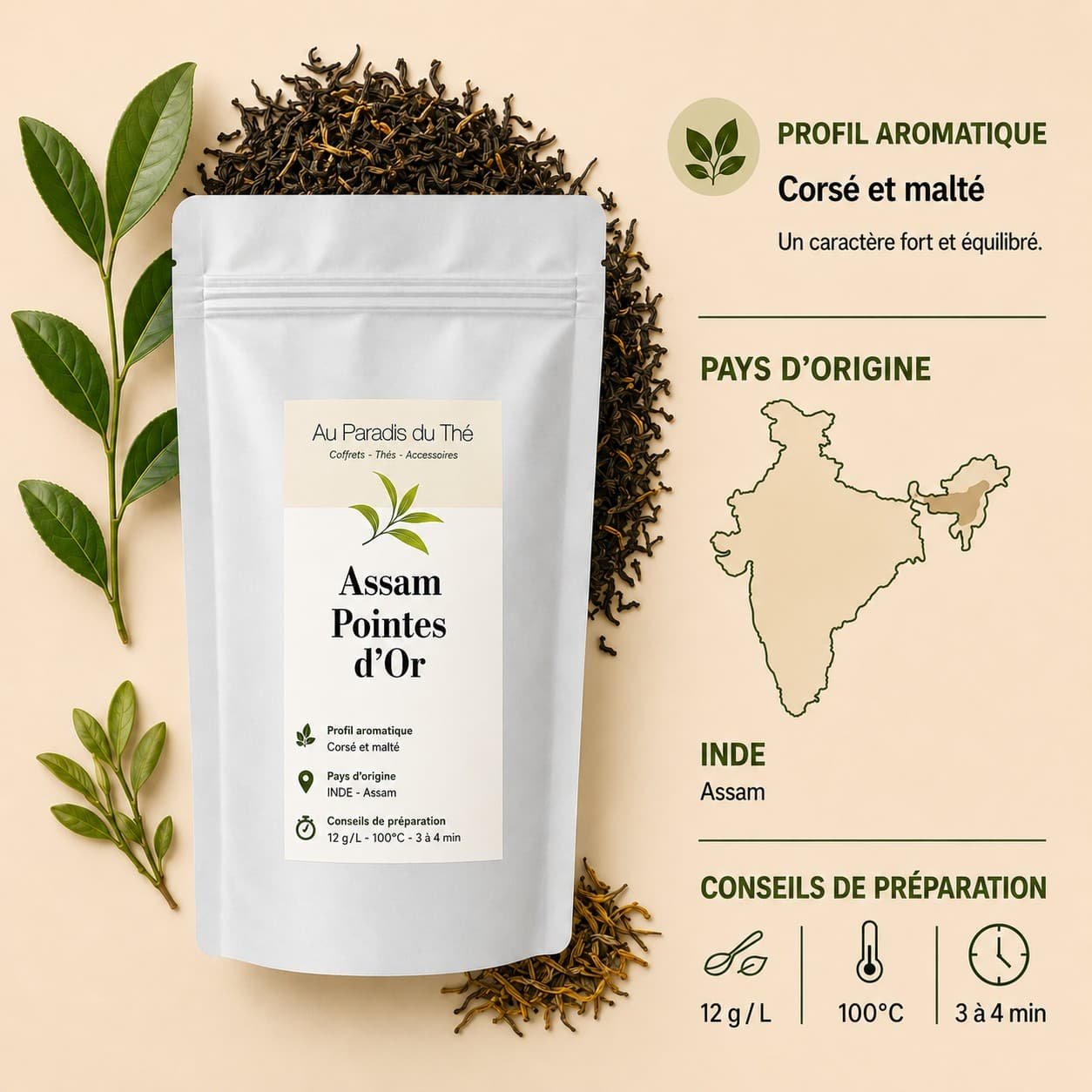 fiche assam pointe d'or