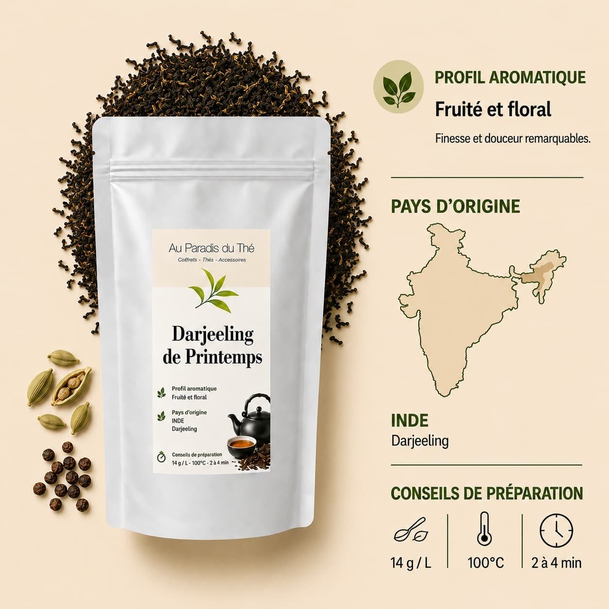 fiche Darjeeling de Printemps