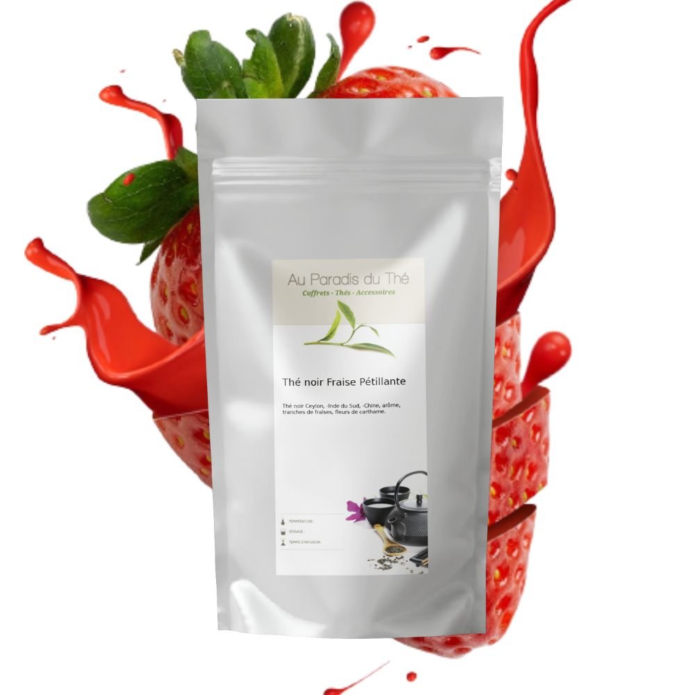 Thé noir Fraise Lot & Garonne 80g