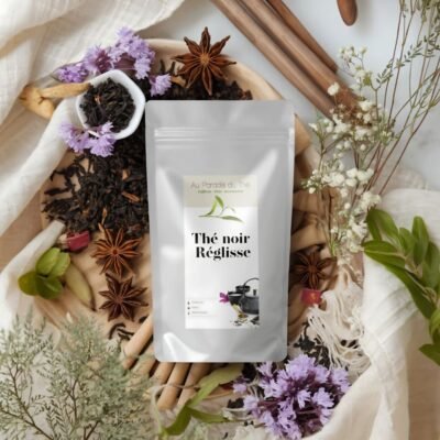 sachet thé noir goût réglisse