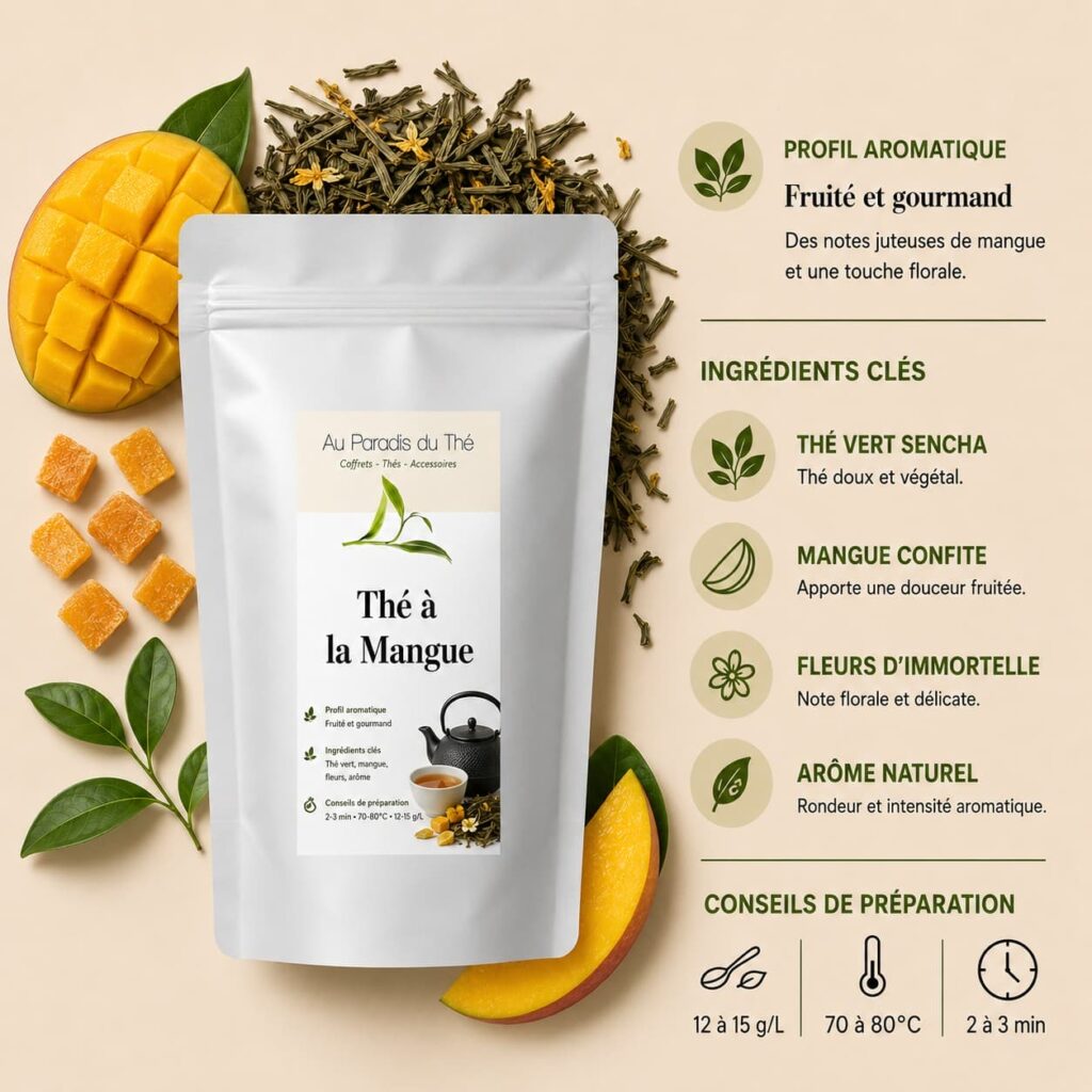 fiche thé a la mangue