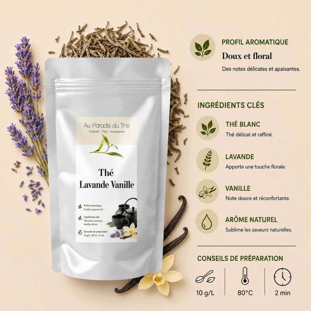 fiche lavande vanille thé