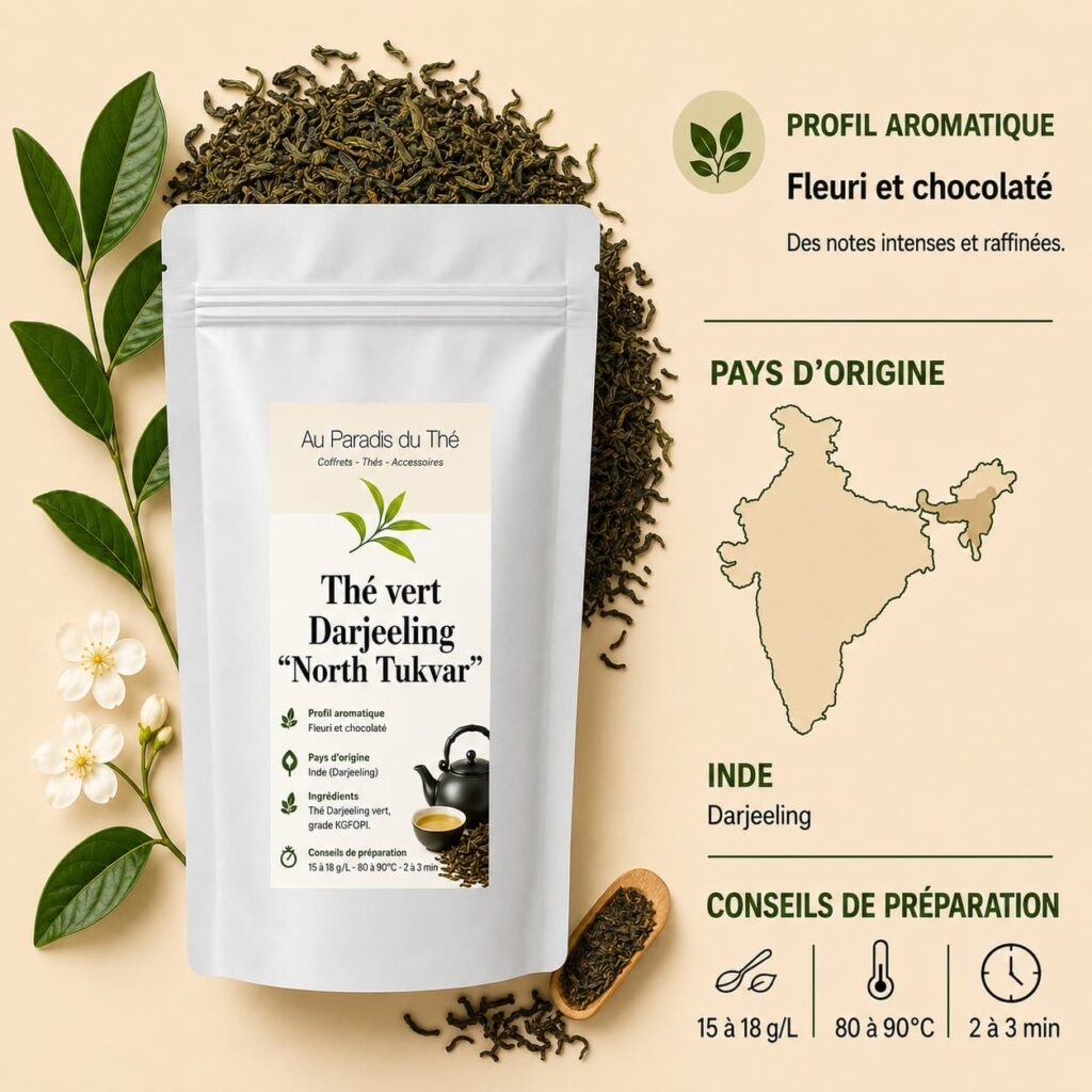 fiche thé vert darjeeling