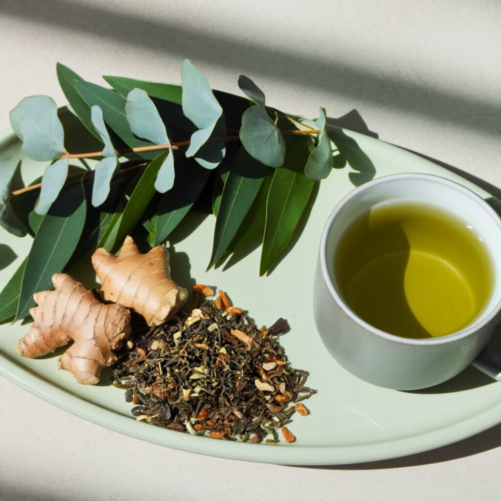 Thé vert Eucalyptus Gingembre