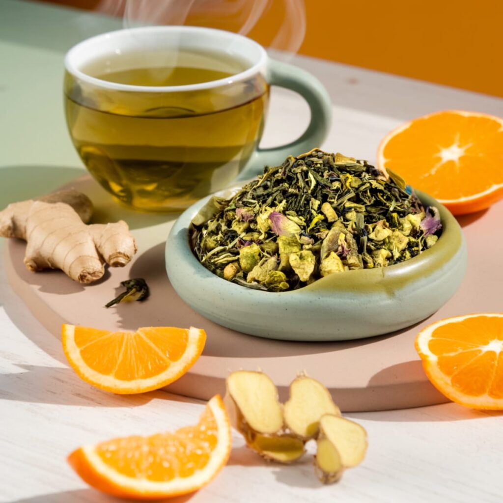 Thé vert Gingembre Mandarine
