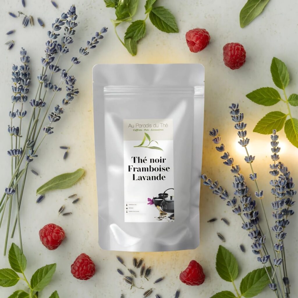 sachet Thé noir Framboise Lavande
