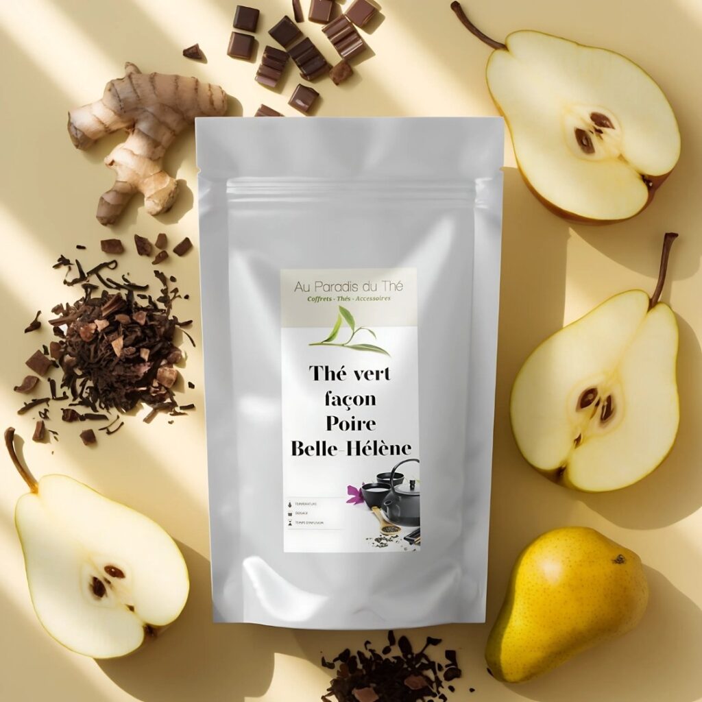 sachet thé façon poire belle Hélène