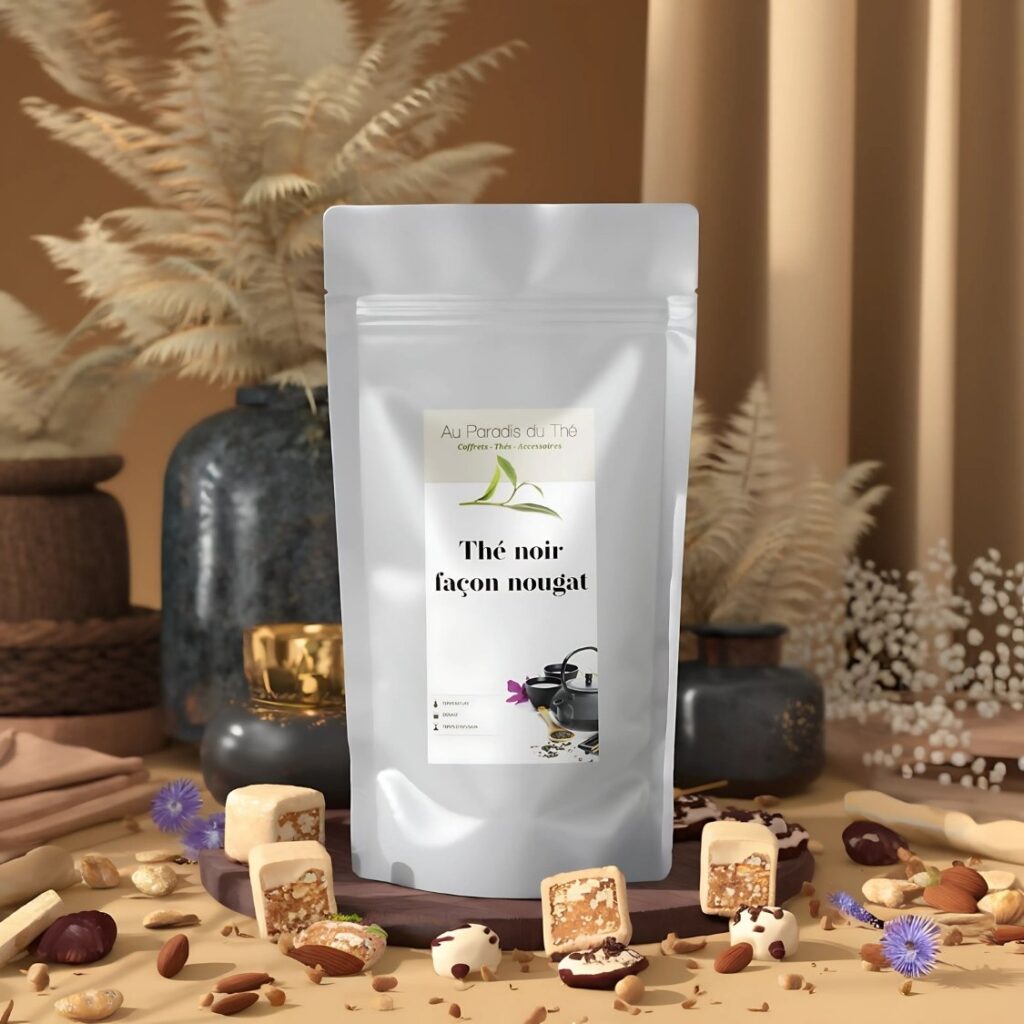 sachet thé noir nougat