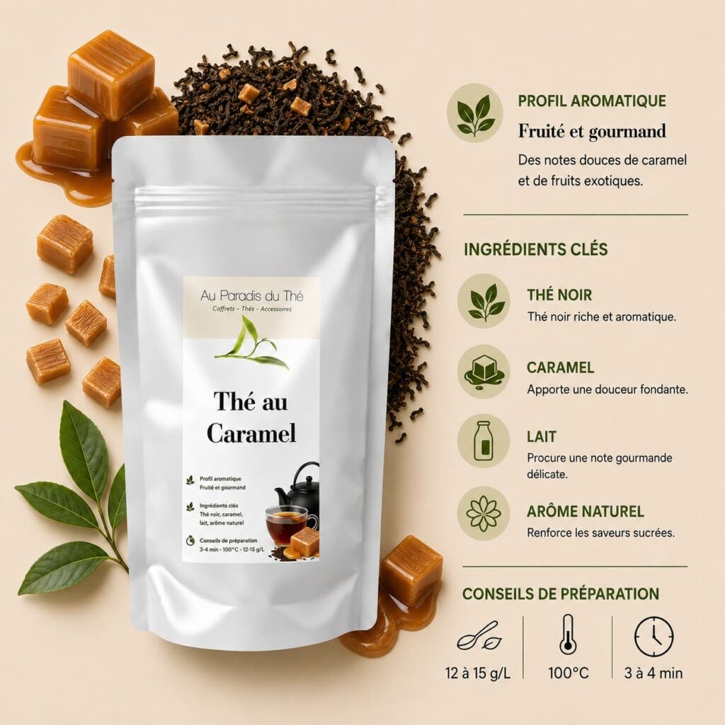 fiche thé au caramel