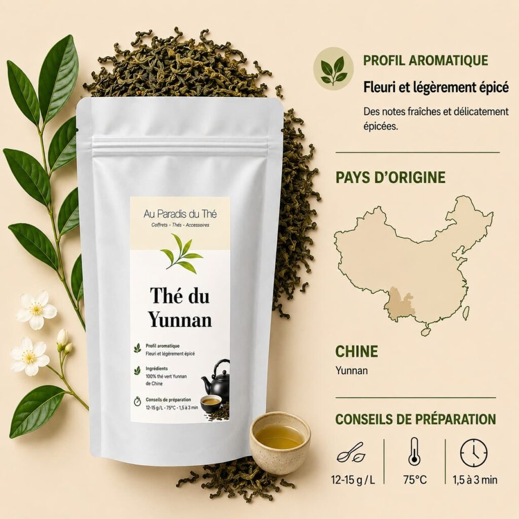 fiche thé vert de yunnan