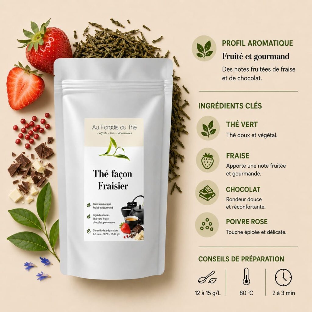 fiche thé fraisier