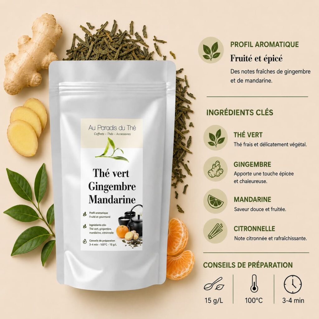 fiche thé gingembre mandarine