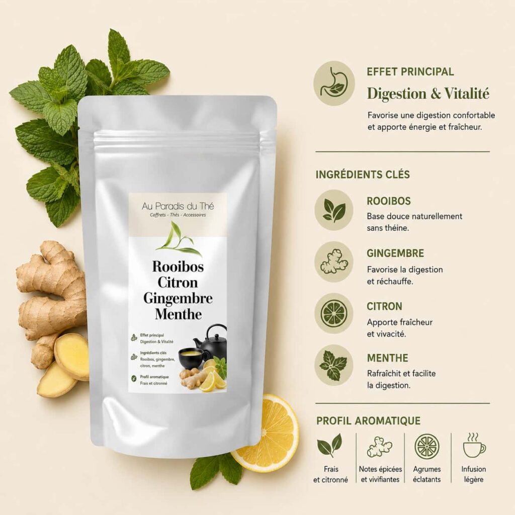 Rooibos limón, jengibre y menta — foto 3