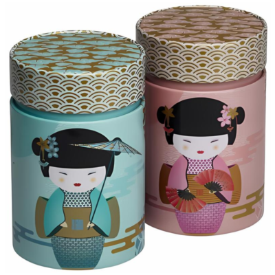 Duo de boîtes Geisha cylindrique 150g