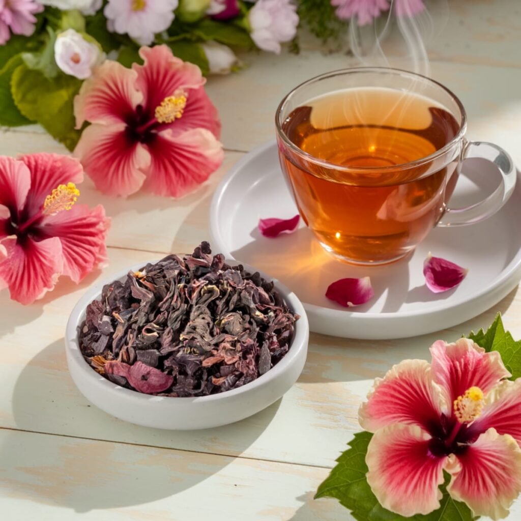 Fleurs d’Hibiscus pour infusion Pétales de fleurs d'hibiscus séchées pour infusion