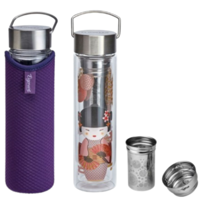 Mug thermos en verre "Pink Geisha