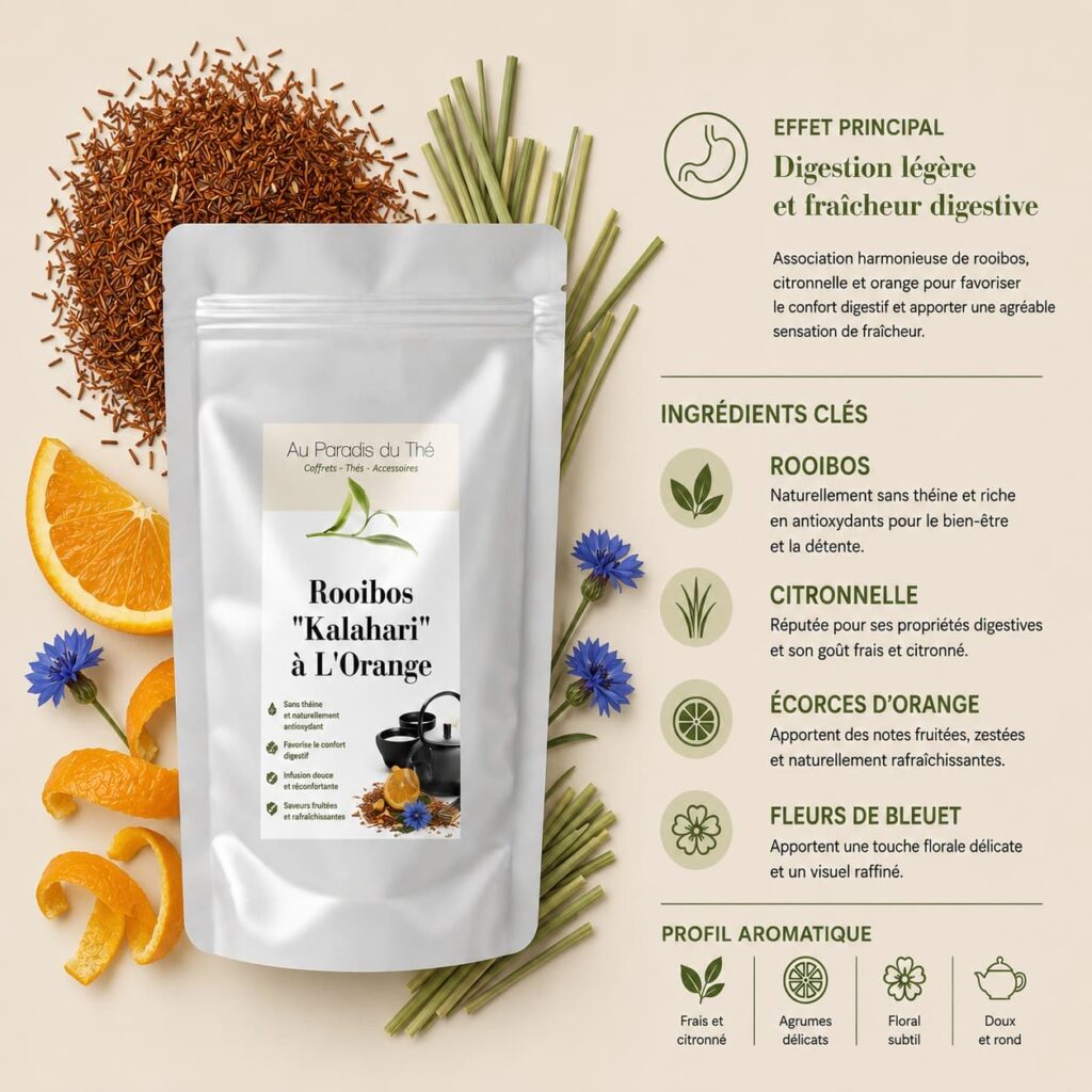 fiche rooibos à l'orange