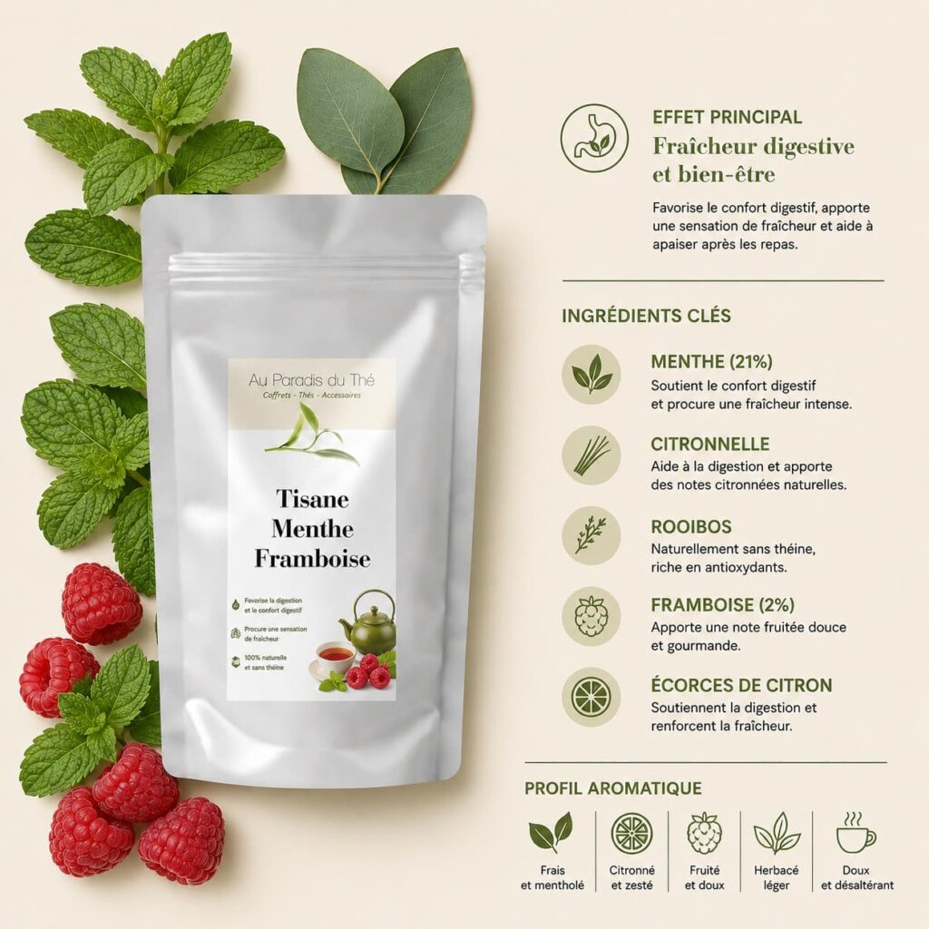 fiche menthe framboise