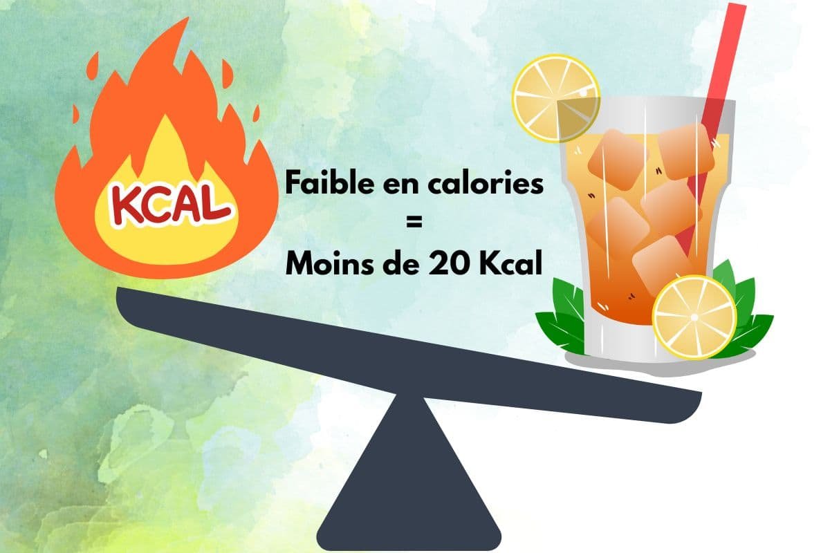 Faible en calories c'est 20 Kcal maximum