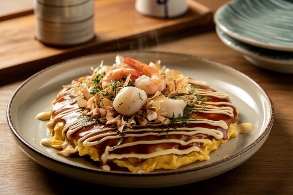 okonomiyaki recette fruit de mer