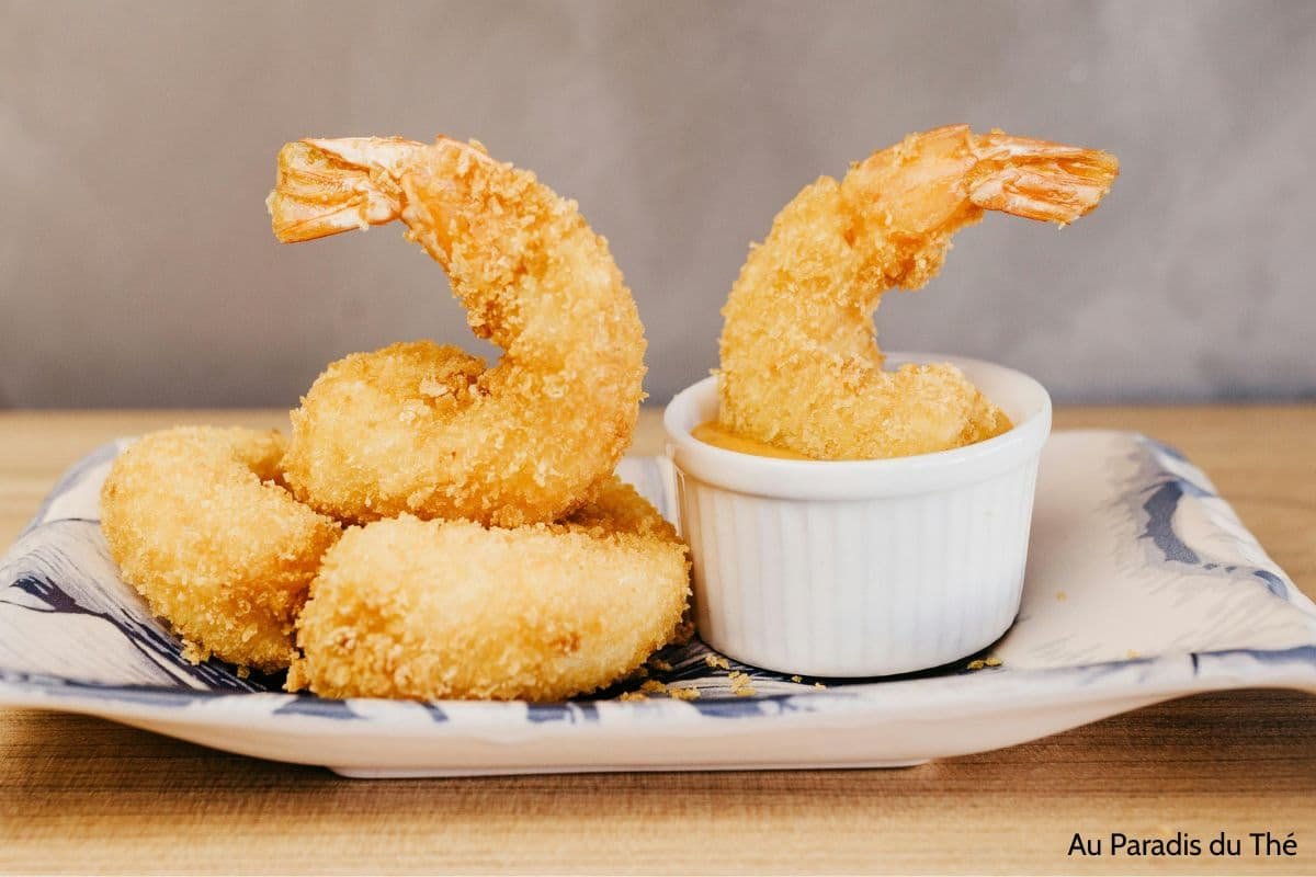 tempuras crevettes tempuras de crevettes avec sauce